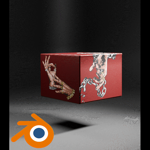 Modelo 3D de Caja - Blender