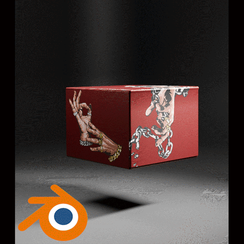 Modelo 3D de Caja - Blender